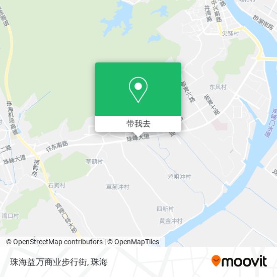 珠海益万商业步行街地图