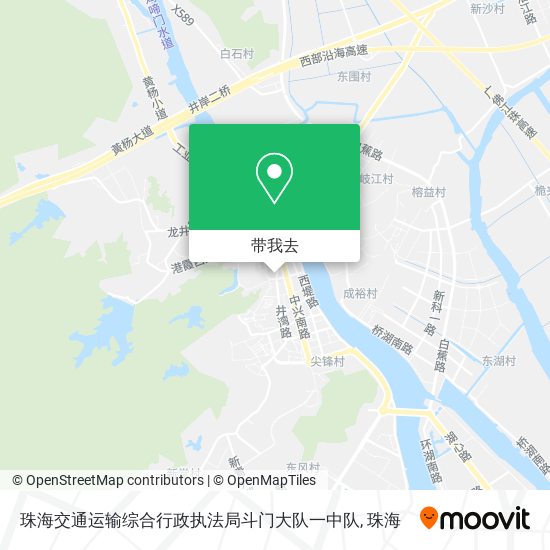 珠海交通运输综合行政执法局斗门大队一中队地图