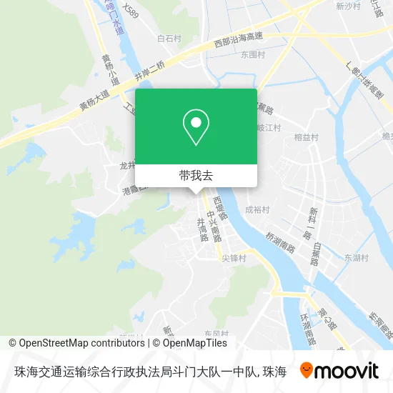珠海交通运输综合行政执法局斗门大队一中队地图
