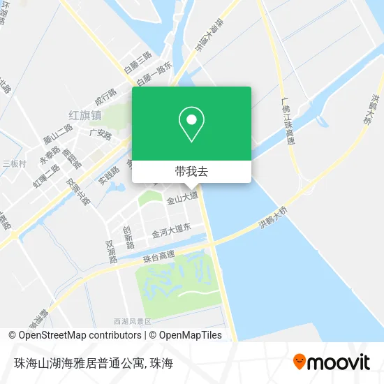 珠海山湖海雅居普通公寓地图