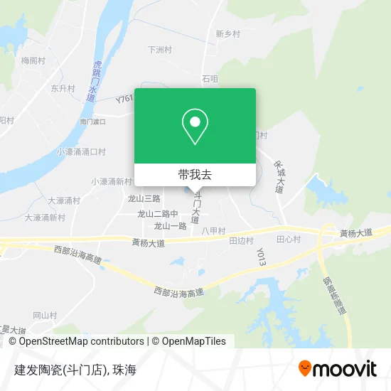 建发陶瓷(斗门店)地图