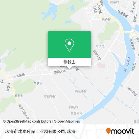 珠海市建泰环保工业园有限公司地图