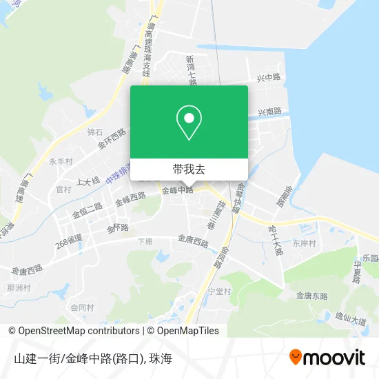 山建一街/金峰中路(路口)地图