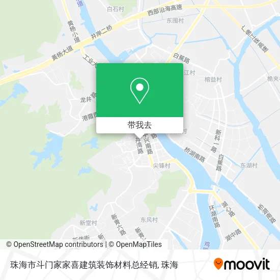 珠海市斗门家家喜建筑装饰材料总经销地图