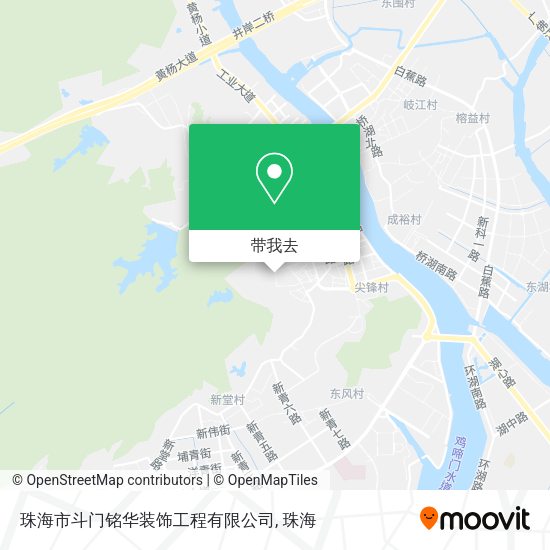 珠海市斗门铭华装饰工程有限公司地图