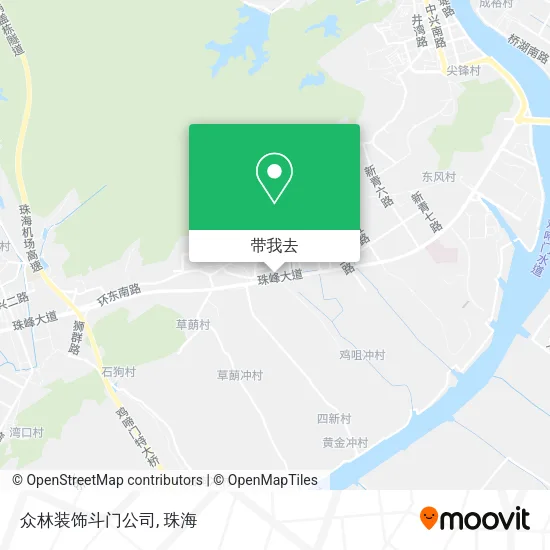 众林装饰斗门公司地图