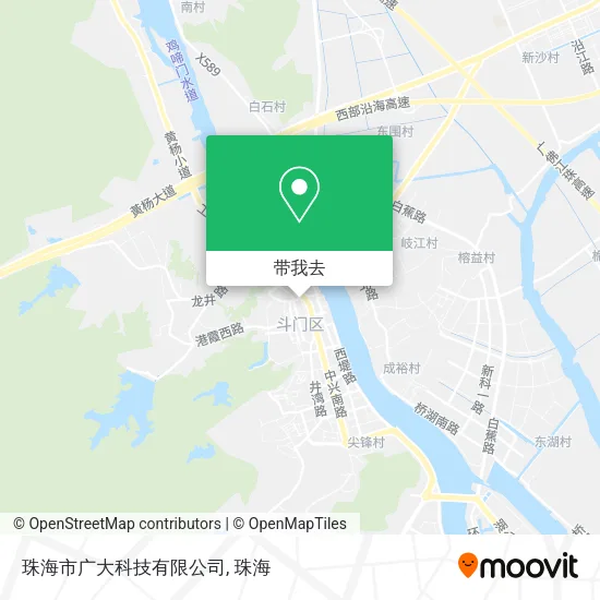 珠海市广大科技有限公司地图
