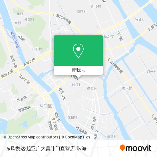 东风悦达·起亚广大昌斗门直营店地图
