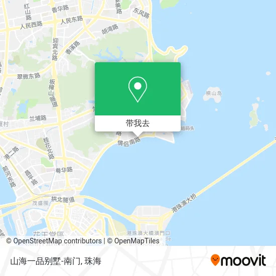 山海一品别墅-南门地图