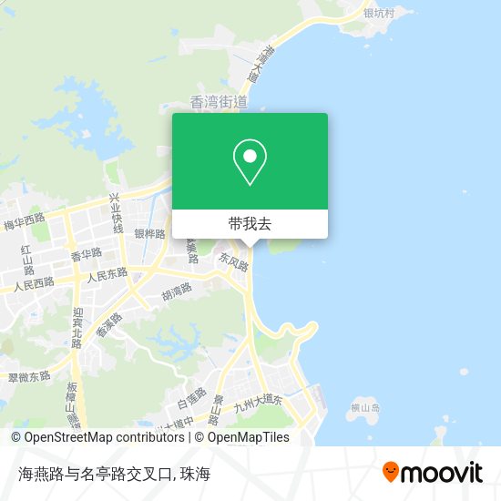 海燕路与名亭路交叉口地图