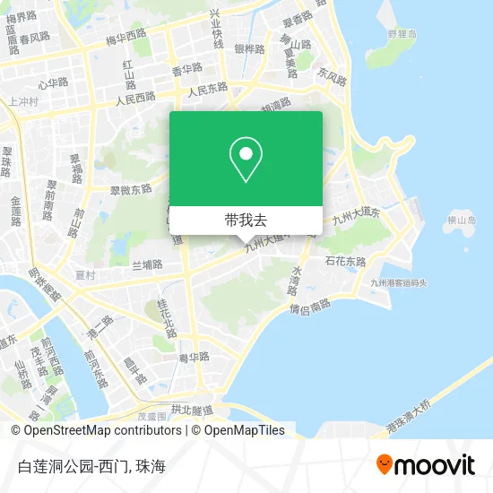 白莲洞公园-西门地图