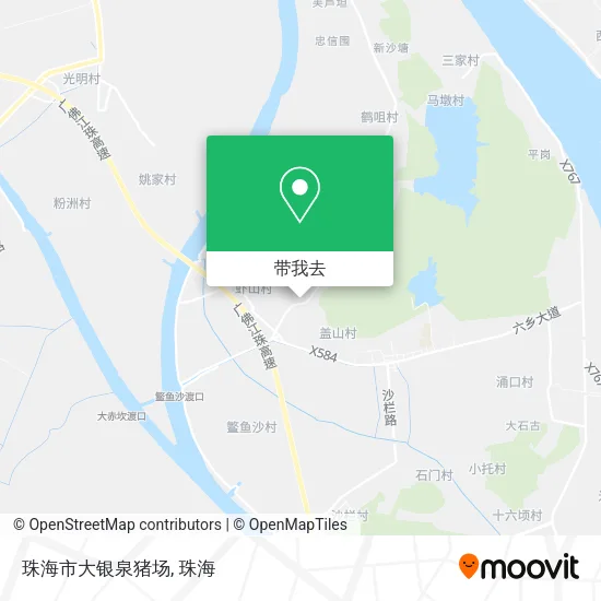 珠海市大银泉猪场地图