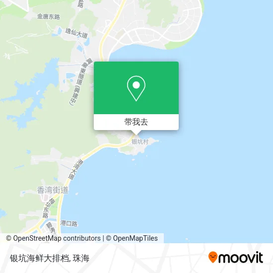 银坑海鲜大排档地图