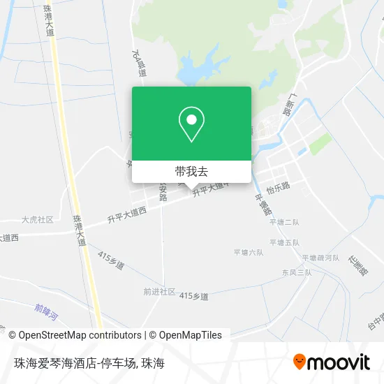 珠海爱琴海酒店-停车场地图