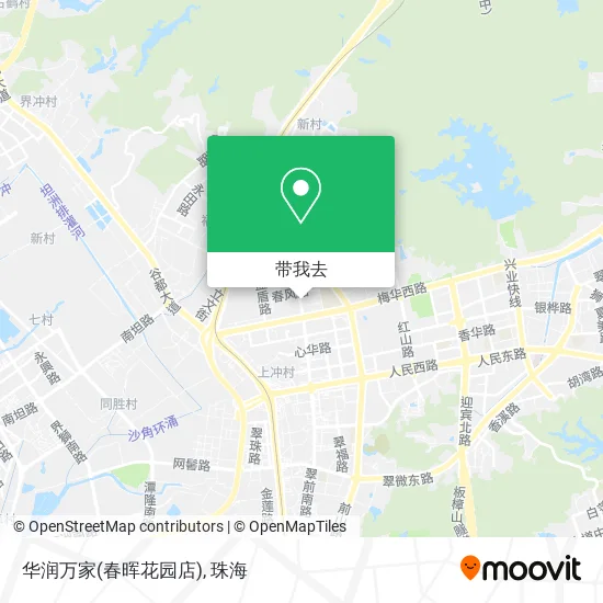 华润万家(春晖花园店)地图