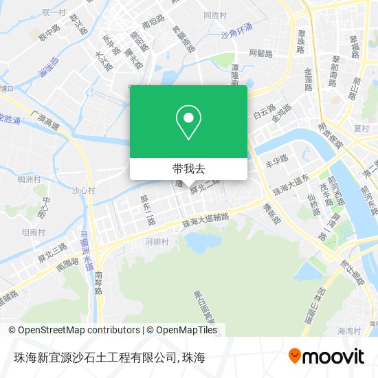 珠海新宜源沙石土工程有限公司地图