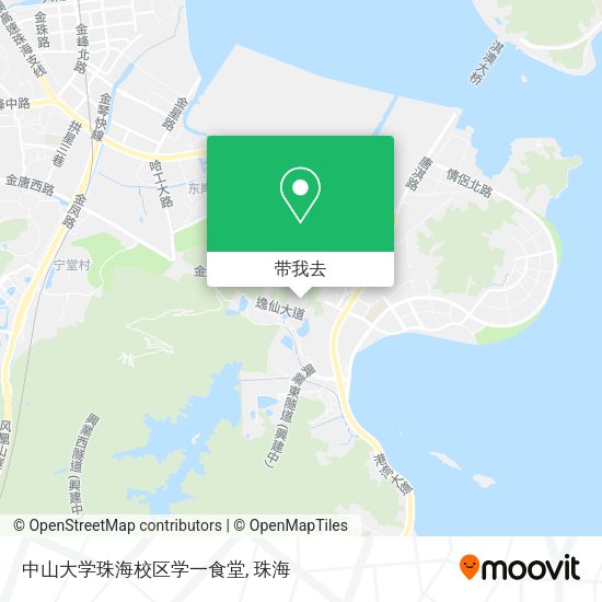 中山大学珠海校区学一食堂地图