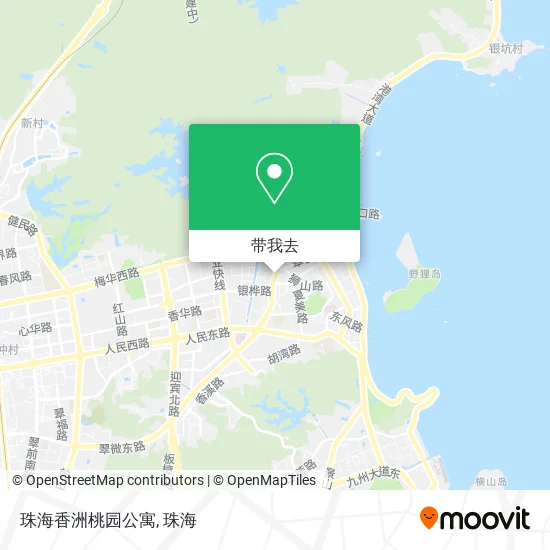 珠海香洲桃园公寓地图