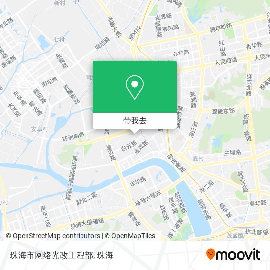 珠海市网络光改工程部地图