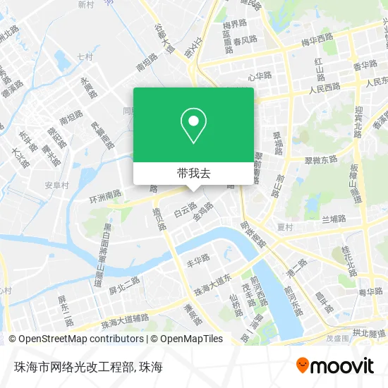 珠海市网络光改工程部地图