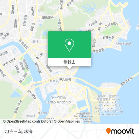 坦洲三鸟地图