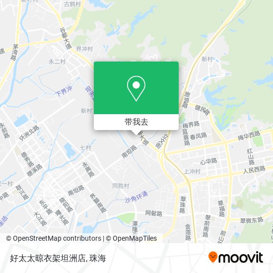 好太太晾衣架坦洲店地图