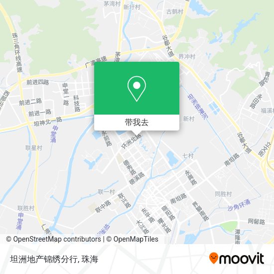 坦洲地产锦绣分行地图
