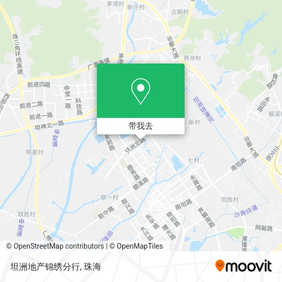 坦洲地产锦绣分行地图