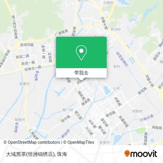 大域黑茶(坦洲锦绣店)地图