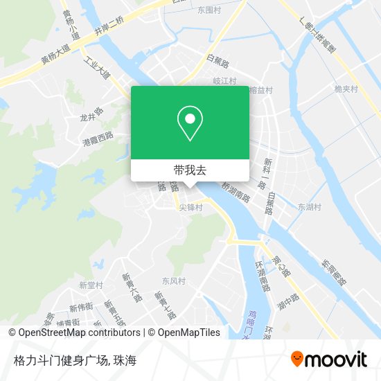 格力斗门健身广场地图