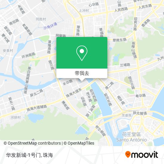 华发新城-1号门地图