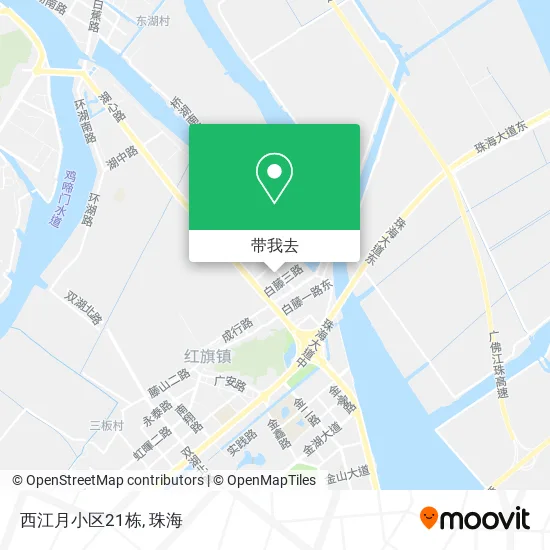 西江月小区21栋地图