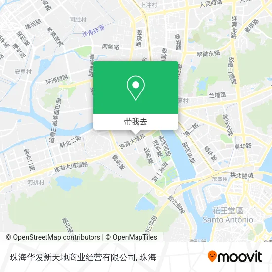 珠海华发新天地商业经营有限公司地图