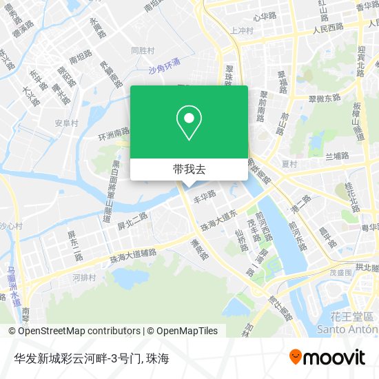 华发新城彩云河畔-3号门地图
