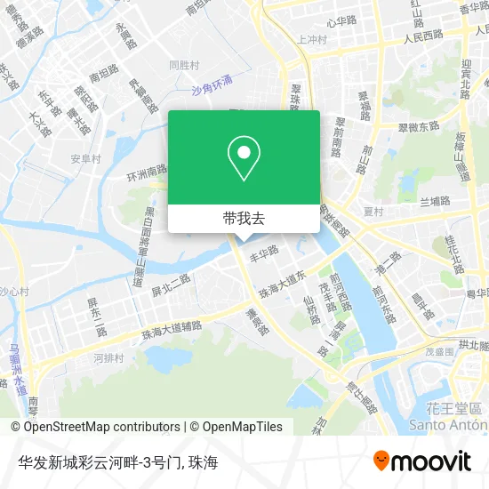 华发新城彩云河畔-3号门地图
