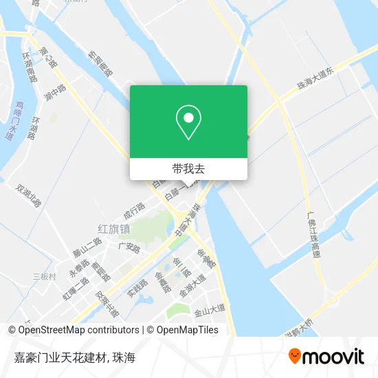 嘉豪门业天花建材地图