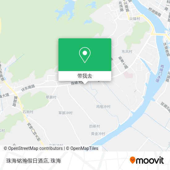 珠海铭瀚假日酒店地图