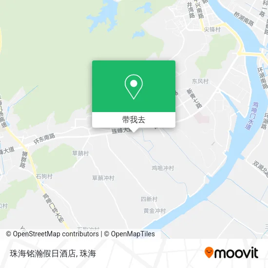 珠海铭瀚假日酒店地图