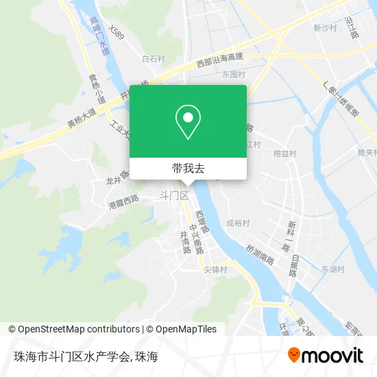 珠海市斗门区水产学会地图