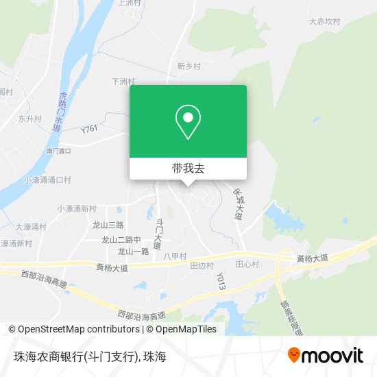 珠海农商银行(斗门支行)地图