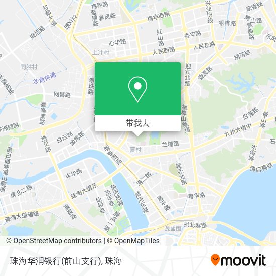 珠海华润银行(前山支行)地图