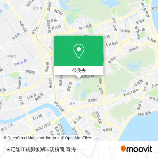 来记隆江猪脚饭潮味汤粉面地图