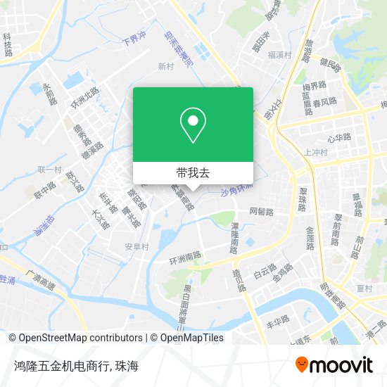 鸿隆五金机电商行地图