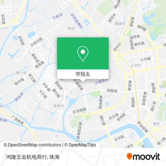 鸿隆五金机电商行地图