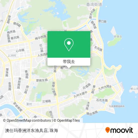 澳仕玛香洲洋东渔具店地图
