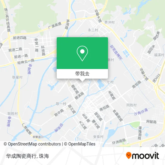 华成陶瓷商行地图