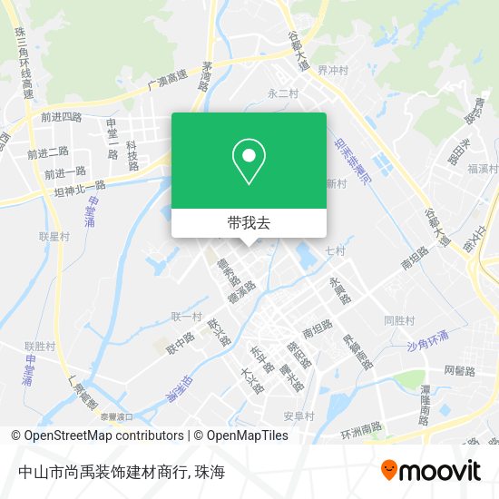 中山市尚禹装饰建材商行地图