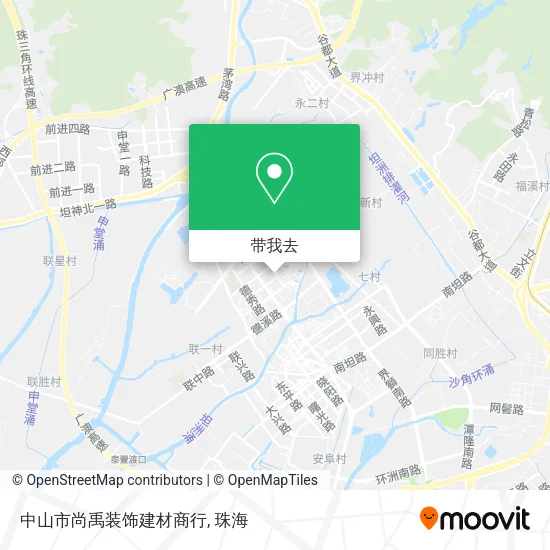 中山市尚禹装饰建材商行地图