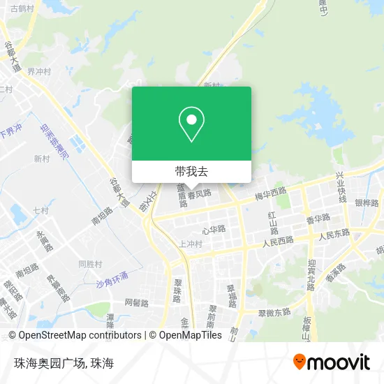 珠海奥园广场地图