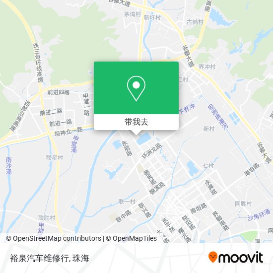 裕泉汽车维修行地图